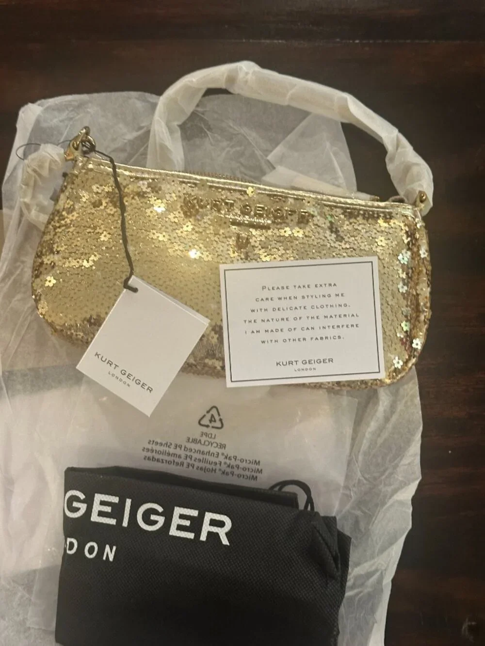 Kurt Geiger sparkly brand